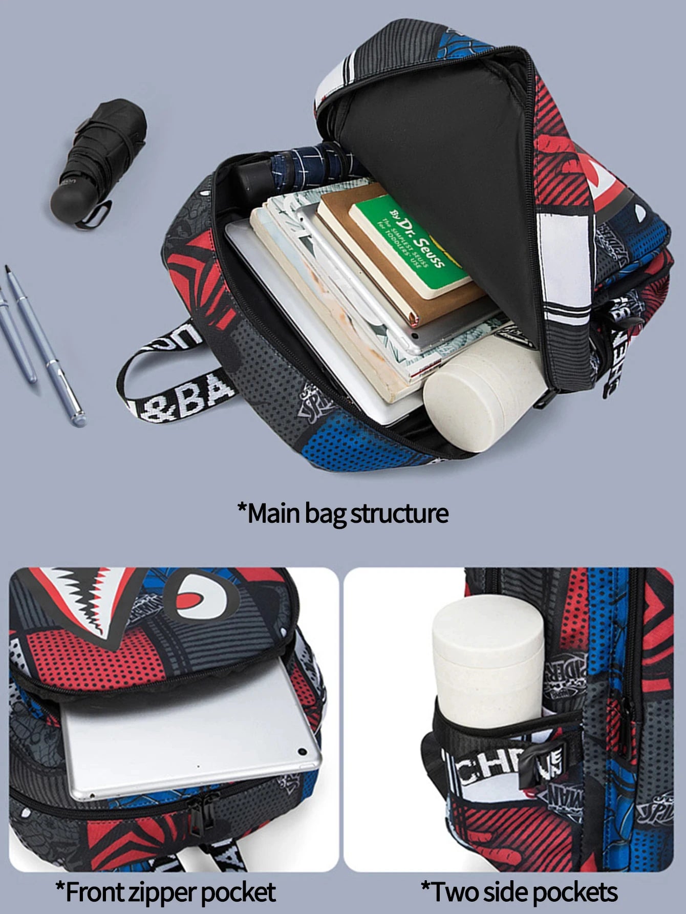 Anti-Theft Backpack Men Waterproof Rucksack Backpacks for Women of Fabric Casual Travel Backpack Senior School Student Schoolbag