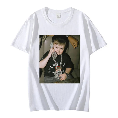 Fasiom Funny Streetwear Tops Hasbulla Fighting T Shirt Russia Classic Mini Khabib Blogger Graphic T-Shirts Women Tees Shirts
