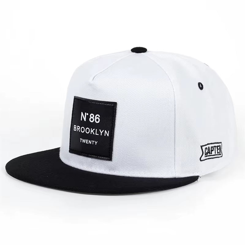 Men Women BROOKLYN Baseball Cotton Adjustable Snapback Hat Leather Label N86 Hip Hop Caps Sun Hat Unisex Trucker Hats