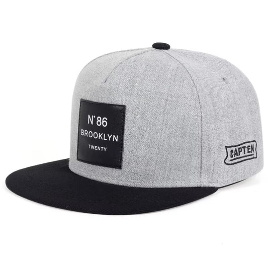 Men Women BROOKLYN Baseball Cotton Adjustable Snapback Hat Leather Label N86 Hip Hop Caps Sun Hat Unisex Trucker Hats