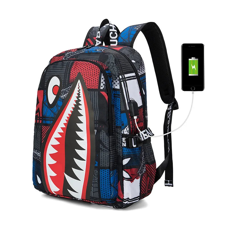 Anti-Theft Backpack Men Waterproof Rucksack Backpacks for Women of Fabric Casual Travel Backpack Senior School Student Schoolbag