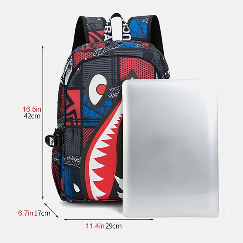 Anti-Theft Backpack Men Waterproof Rucksack Backpacks for Women of Fabric Casual Travel Backpack Senior School Student Schoolbag
