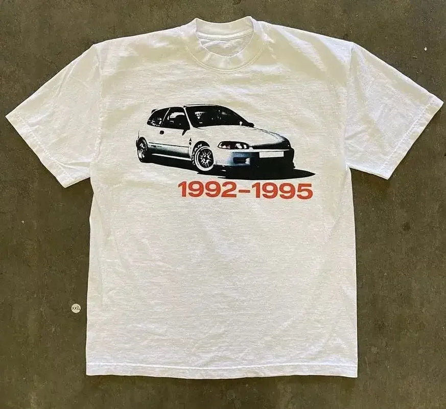 Harajuku Y2K Clothing Vintage Fashion Printed T Shirt Street Hip Hop T-Shirt Cotton Crew Neck Tops Summer Men Women Tee Shirt