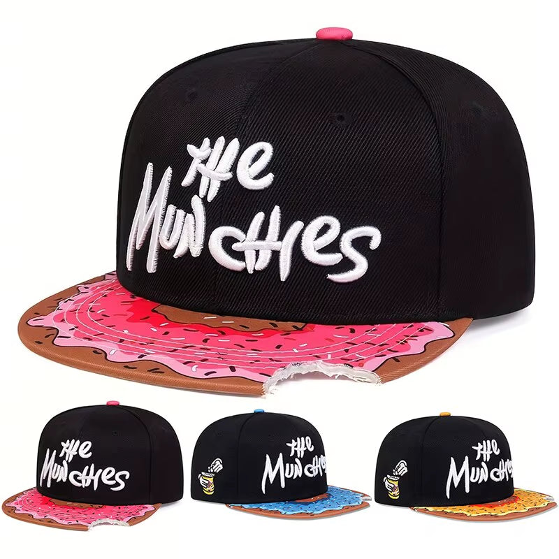 Unisex Letter Embroidery Watermelon Printing Hip-Hop Hats Outdoor Adjustable Casual Baseball Caps Sunscreen Hat