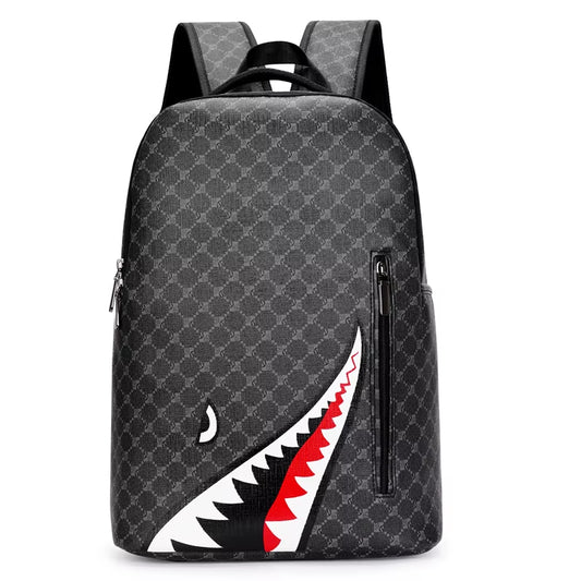 Men'S Backpack Plaid High School College Bag 15-Inch Laptop Rucksack