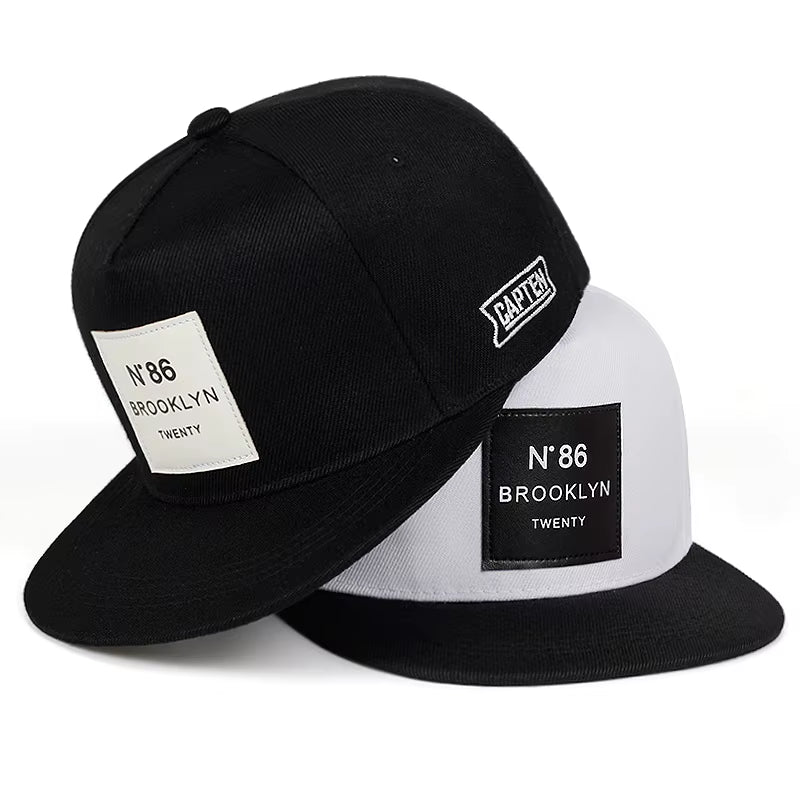 Men Women BROOKLYN Baseball Cotton Adjustable Snapback Hat Leather Label N86 Hip Hop Caps Sun Hat Unisex Trucker Hats