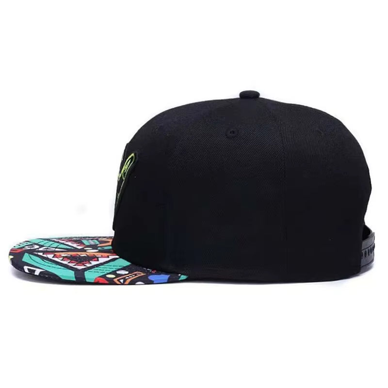 Unisex Green Fingers 6 Embroidery Hip-Hop Hats Outdoor Adjustable Casual Baseball Caps Sunscreen Hat