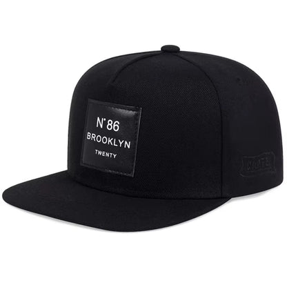 Men Women BROOKLYN Baseball Cotton Adjustable Snapback Hat Leather Label N86 Hip Hop Caps Sun Hat Unisex Trucker Hats