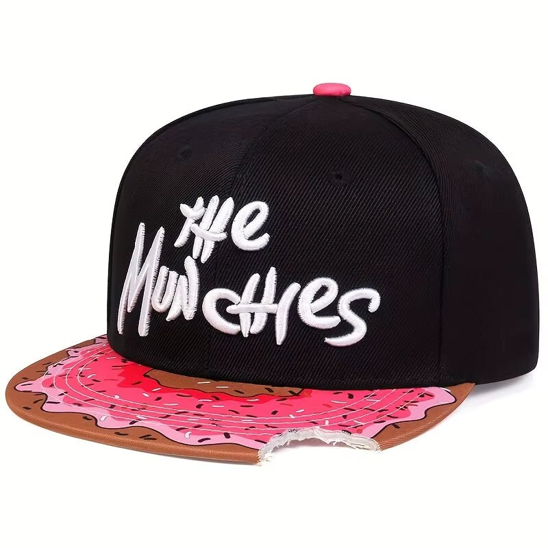 Unisex Letter Embroidery Watermelon Printing Hip-Hop Hats Outdoor Adjustable Casual Baseball Caps Sunscreen Hat