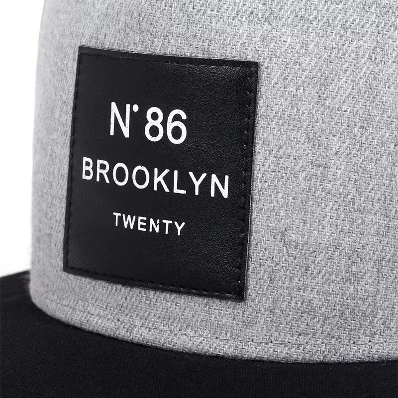 Men Women BROOKLYN Baseball Cotton Adjustable Snapback Hat Leather Label N86 Hip Hop Caps Sun Hat Unisex Trucker Hats
