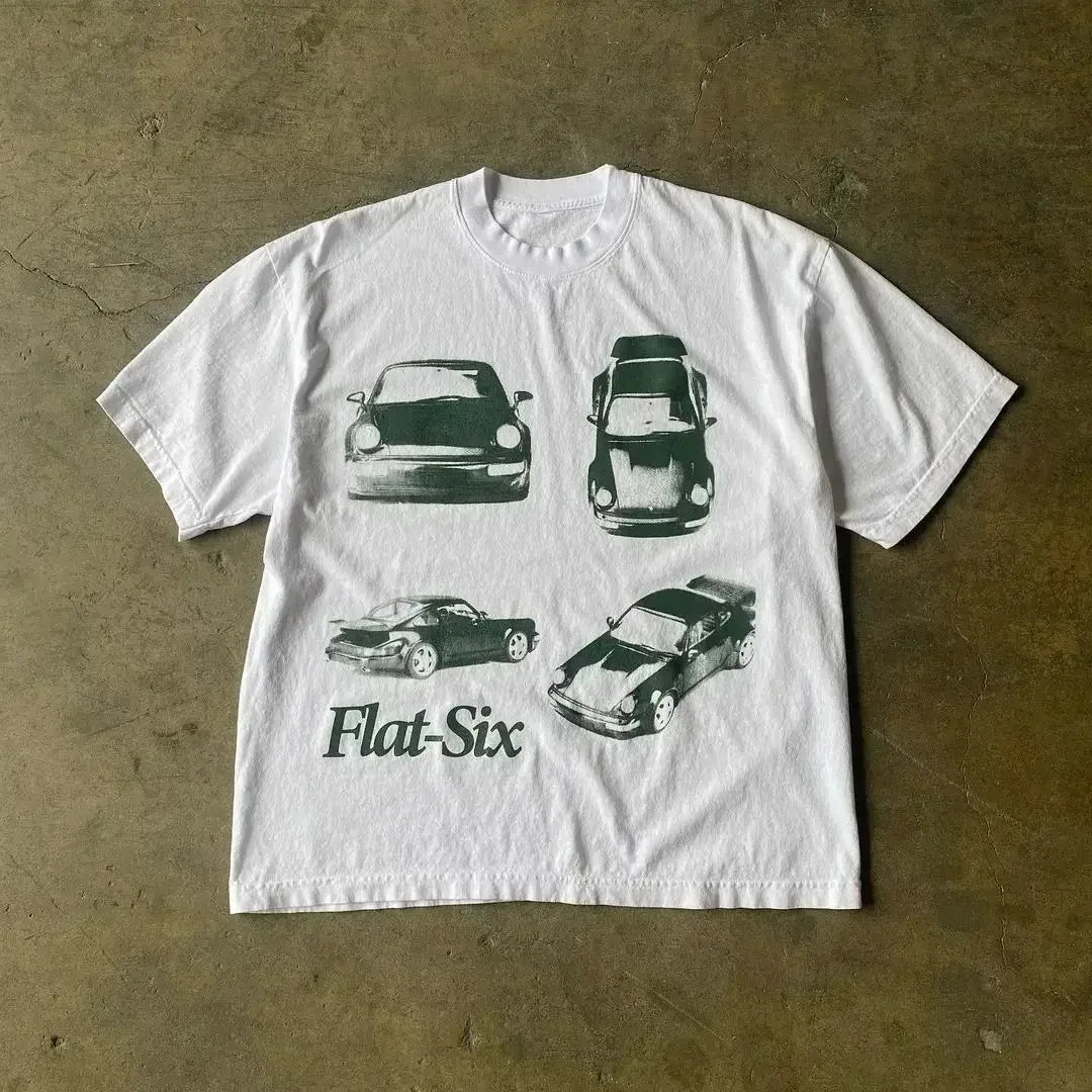 Harajuku Y2K Clothing Vintage Fashion Printed T Shirt Street Hip Hop T-Shirt Cotton Crew Neck Tops Summer Men Women Tee Shirt