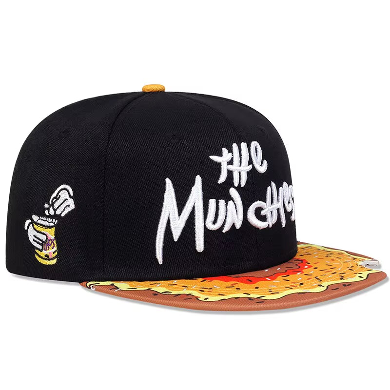 Unisex Letter Embroidery Watermelon Printing Hip-Hop Hats Outdoor Adjustable Casual Baseball Caps Sunscreen Hat